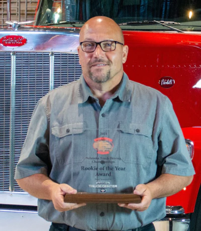 Todd Gimpel, a FedEx Freight driver, named Rookie of the Year