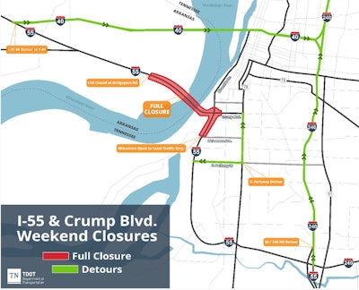 I-55 bridge detour