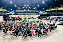 Participants in the Florida Truck Driving competition