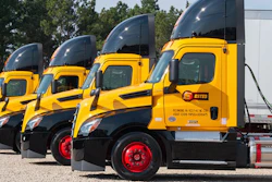 Line of Estes trucks
