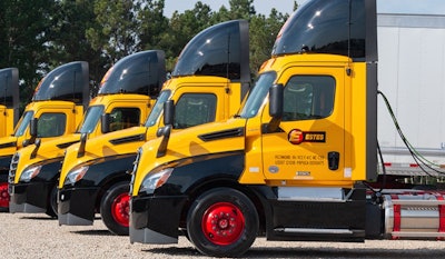 Line of Estes trucks