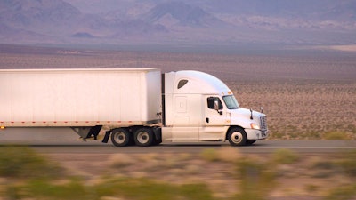 Big rig on highway