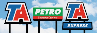 TravelCenters of America signs