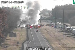 Traffic cam image of i-70 cras in November of 2023
