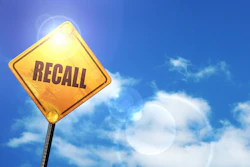 'Recall' on yellow highway sign