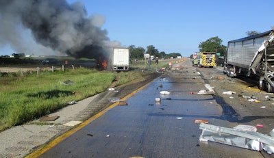 I-96 truck collision