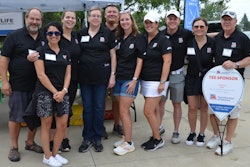 TA employees at golf outing