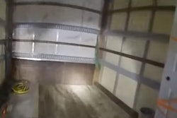 Truck's false compartment