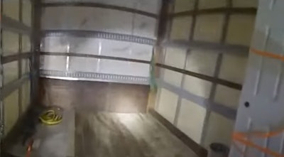 Truck's false compartment