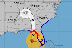 Hurricane Helene map