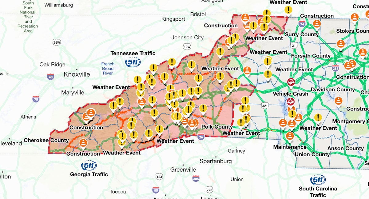 NCDOT: Consider all roads in western North Carolina closed by Helene