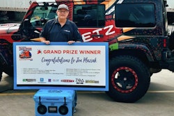Sweepstakes winner Joe Plaziak
