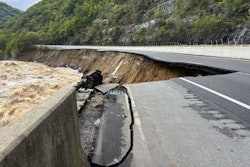 Washed out portion of I-40