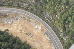 Part of damaged I-40 in North Carolina