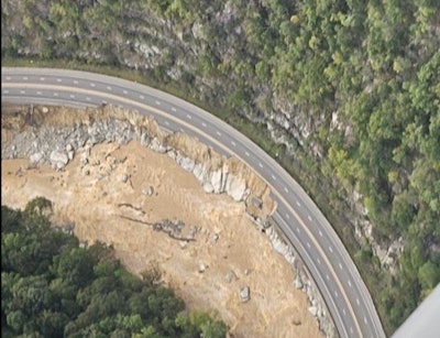 Part of damaged I-40 in North Carolina