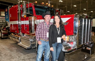 Shane and Jennifer Best with the last and only 2025 Peterbilt Model 389X