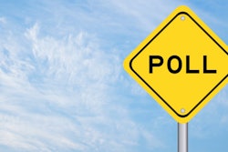 'Poll' on yellow highway sign