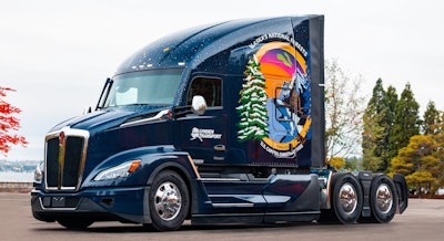 Kenworth T680 76-inch sleeper that will transport Capitol Christmas tree
