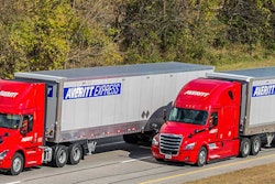 2 Averitt tractor-trailers