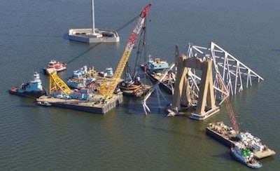 Francis Scott Key Bridge debris removal