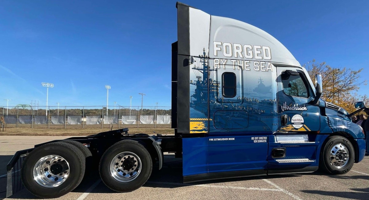 Hirschbach’s latest military wrapped truck honors Navy veterans