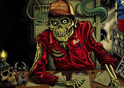 Scary cartoon 'Body Parts and Service'