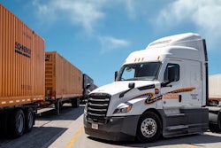 Schneider truck and inter modal trailers