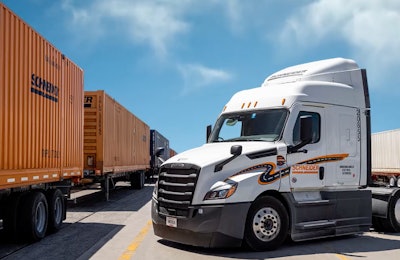 Schneider truck and inter modal trailers