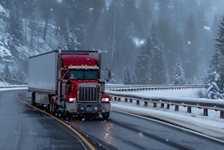 Big rig in snow