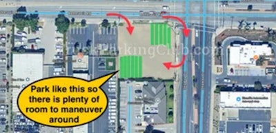 Truck parking map