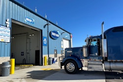 Big rig at Love's Truck Wash