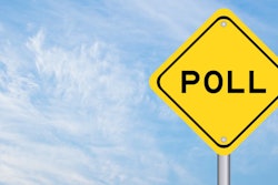 'Poll' on yellow highway sign