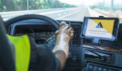 Alert on trucker's ELD