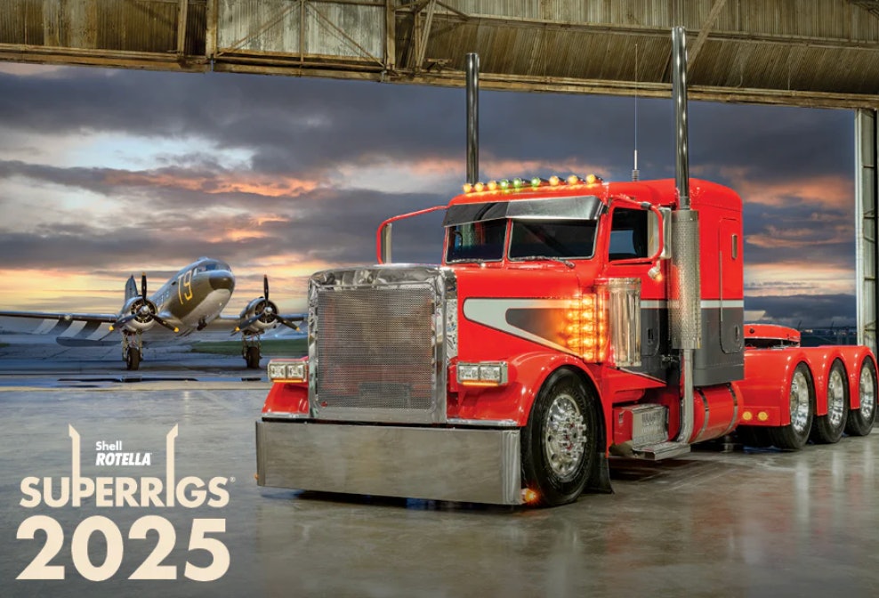 You can start 2025 with Shell Rotella SuperRigs calendar on your wall