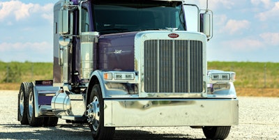 Peterbilt 589 with new LED pod headlights