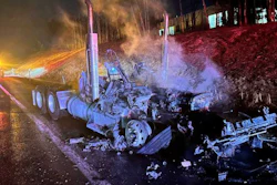 2018 Kenworth destroyed by fire