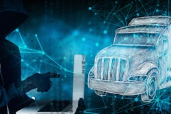 Thief with a laptop targeting a tractor-trailer