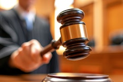 Judge with gavel