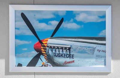 P-51 Mustang image on the outside of the new Pilot