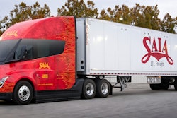 Tesla Semi with Saia trailer