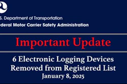 FMCSA graphic warning 6 ELDs removed from registered list