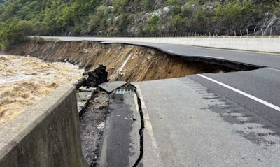 Damage to I-40