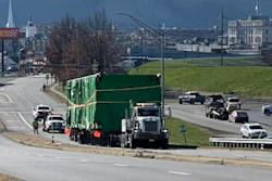 Super load on highway