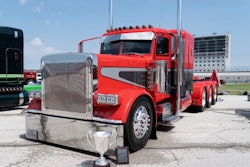 Orange tractor at SuperRigs