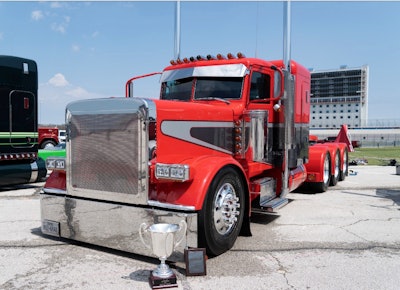 Orange tractor at SuperRigs