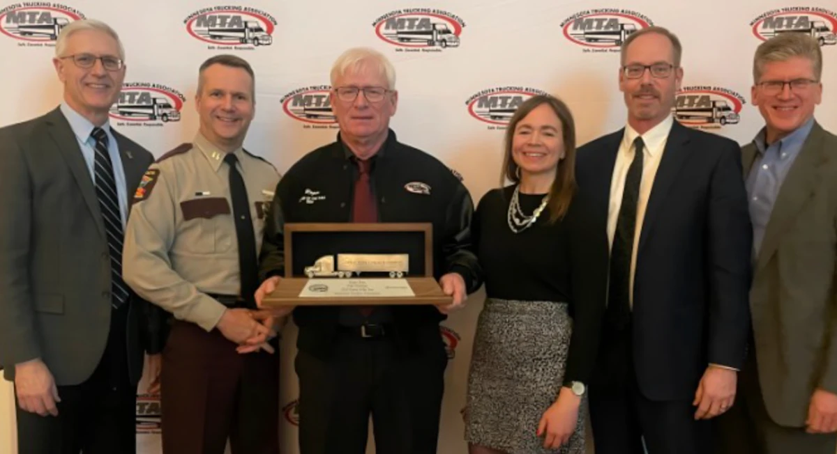 Trucker with 4 million safe miles named Minnesota’s Driver of the Year
