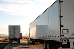 Backs of tractor-trailers