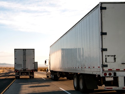 Backs of tractor-trailers