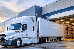 Tractor-trailer at terminal