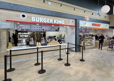 Interior of NYS Thruway rest area